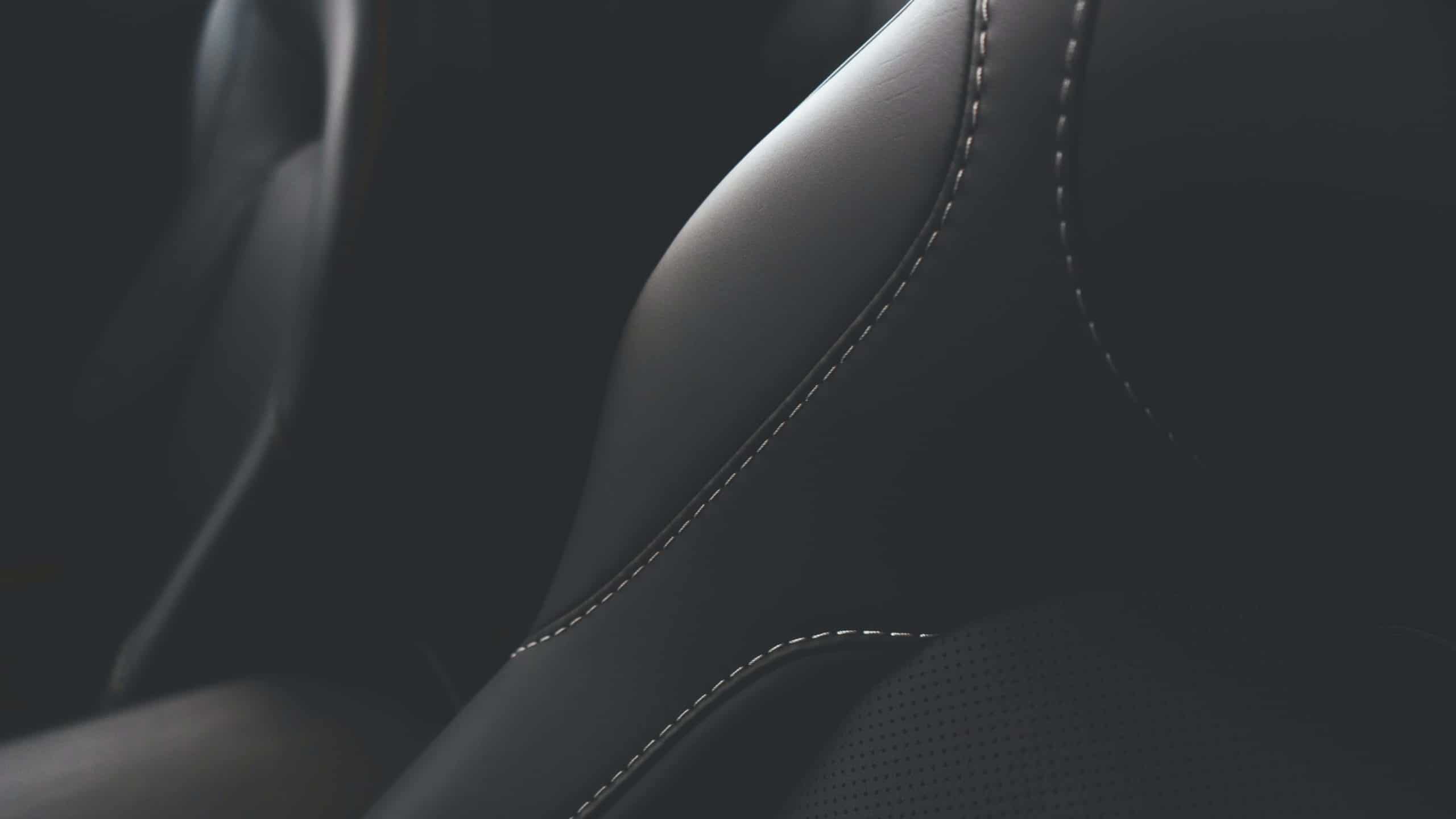 Stitching on leather seats